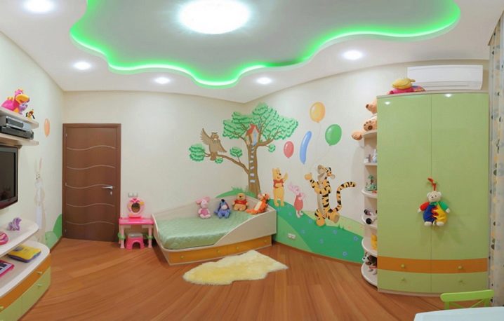 Какой лучше делать потолок в детской комнате? 