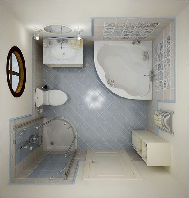 Проект будущей ванной комнаты следует составлять очень тщательно, с точным соблюдением масштаба