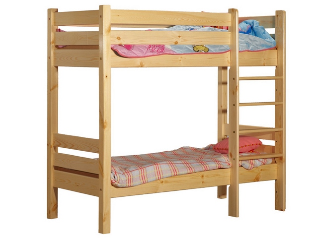 Одна из самых простых конструкций двухъярусной кровати