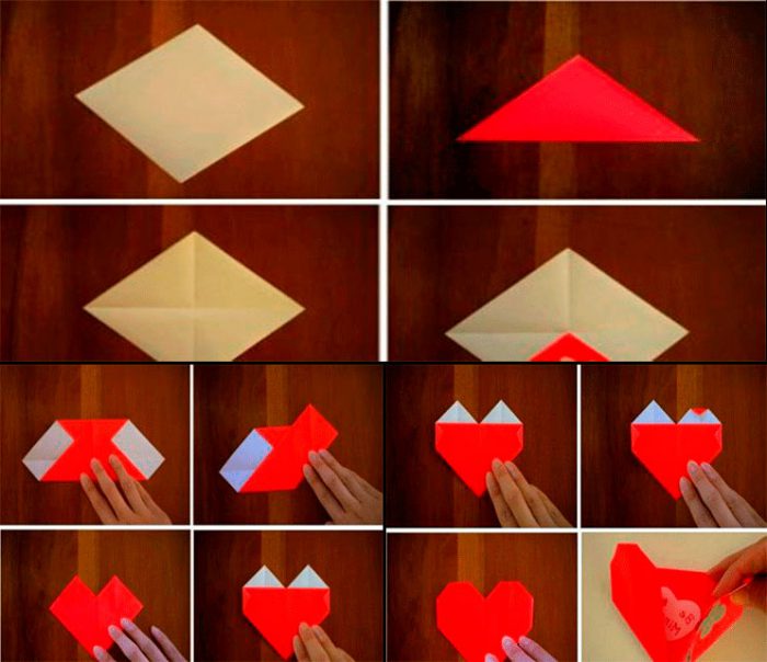 Украсить комнату сердечками из бумаги