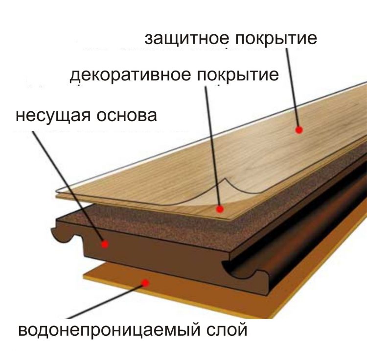 Структура ламината