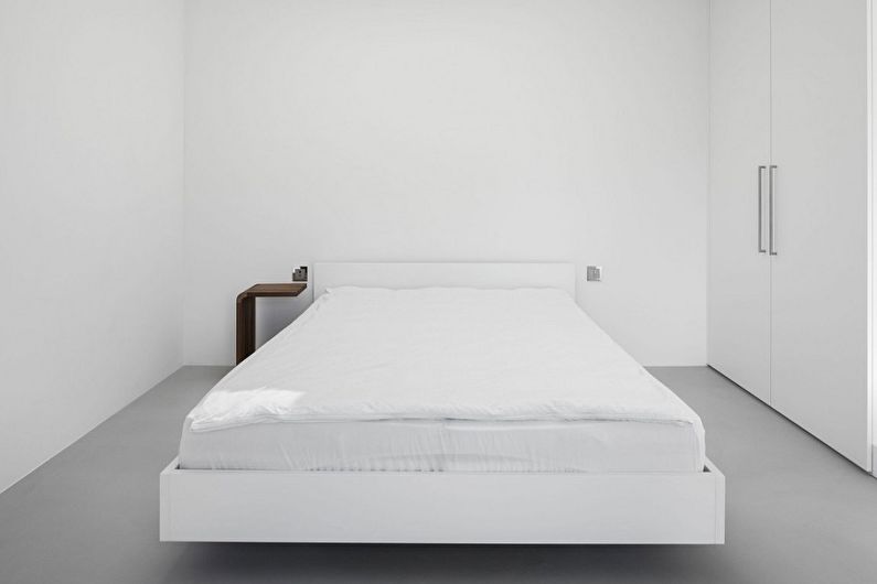 Дизайн спальни 9 кв.м. - белый цвет