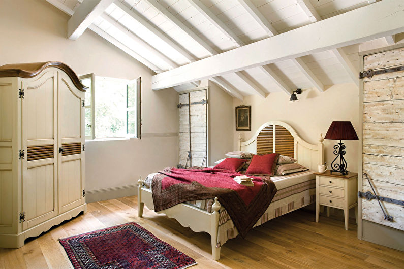 Фото дизайн мансардной спальни – дизайн интерьера комнаты со скошенным .