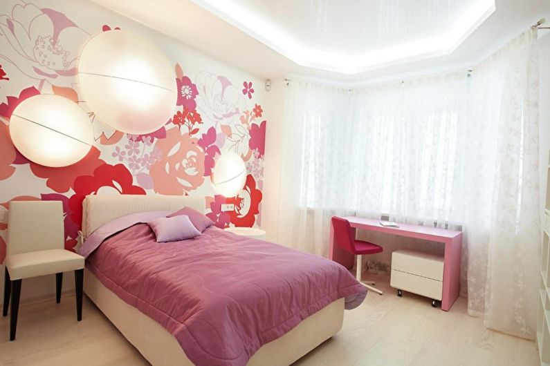 Розовая спальня 10 кв.м. - Дизайн интерьера
