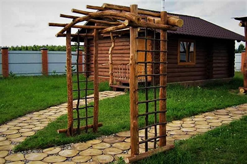 Из чего изготавливается пергола