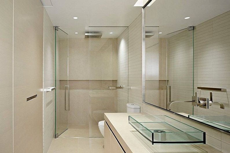 Ванная комната 6 кв.м. в стиле хай-тек - Дизайн интерьера