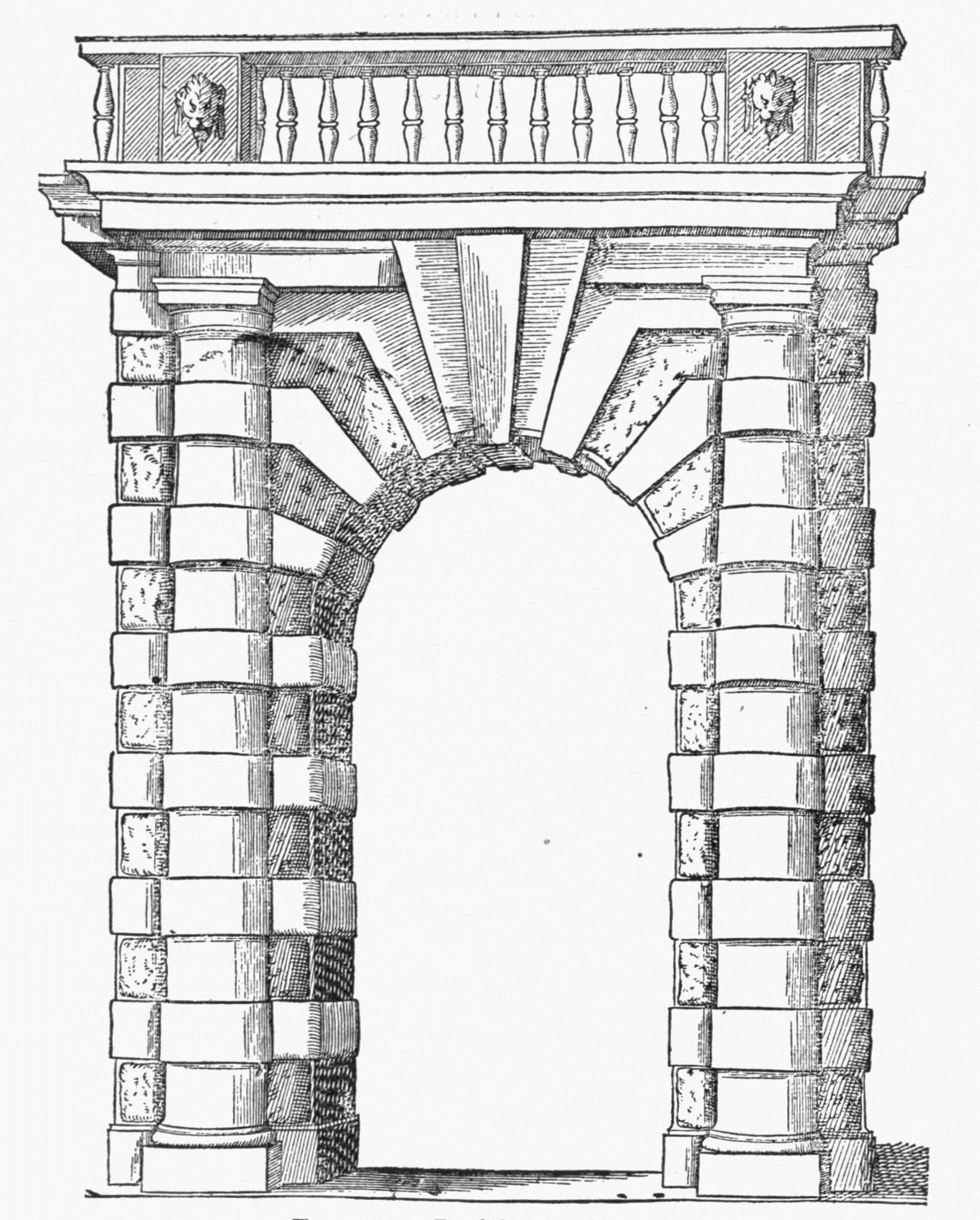 Полуциркульная арка в древнем Риме