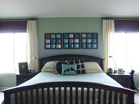 шторы в спальне - фото