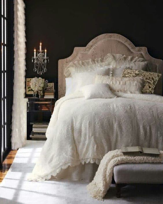 романтичный стиль спальни