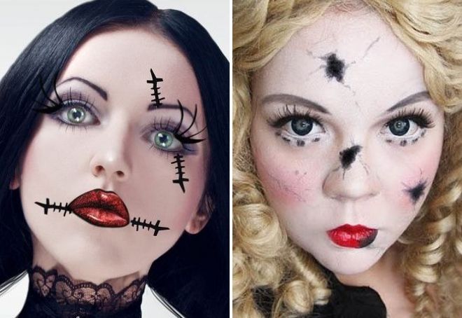 красивый макияж на хэллоуин для девушек