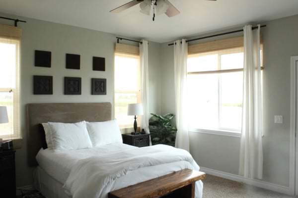 Comely-bedroom-curtains-with-white-color-wall-and-glass-window