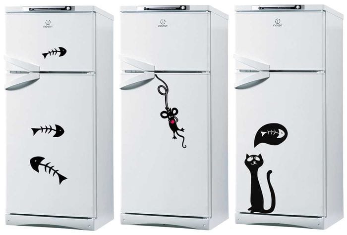 идея красивого декорирования холодильника
