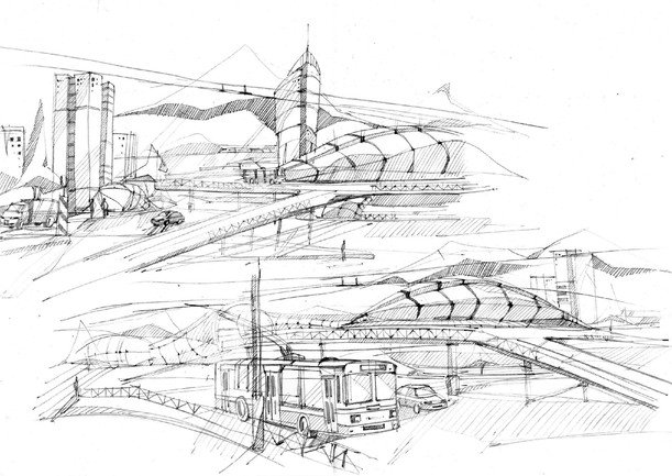 main_817336_original Город будущего: рисунок карандашом