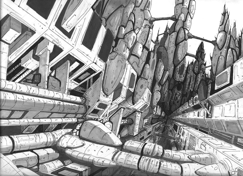 main_817336_original Город будущего: рисунок карандашом