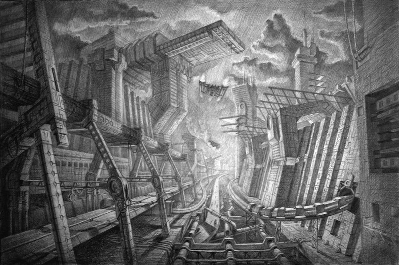 main_817336_original Город будущего: рисунок карандашом